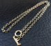 Photo2: 1/16 Size 10k Gold T-bar With 3.7Chain Necklace (2)