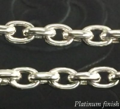 Photo2: Small Oval Chain Links & T-bar Necklace