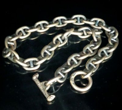 Photo1: 11mm Marine Chain & T-bar Necklace