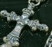 Photo3: Half 3 Skulls On 4 Heart Crown Cross Double Face Dagger & Bulldogs Half Small Oval Chain Links Necklace