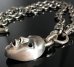 Photo6: Face With Quarter 2 Skulls & 7Chains Necklace