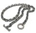 Photo2: Quarter Small Oval Chain & Quarter T-bar Necklace (2)