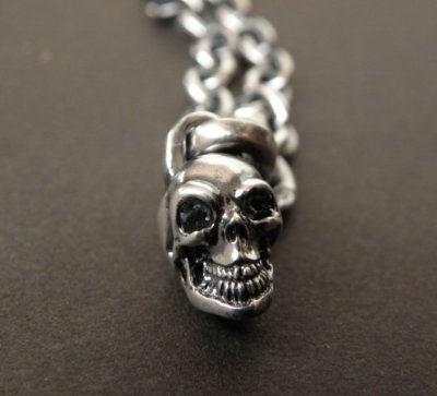 Photo2: Quarter Skull & 6Chain Necklace