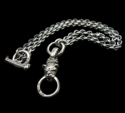 Photo1: Quarter Old Bulldog & 6Chain Necklace