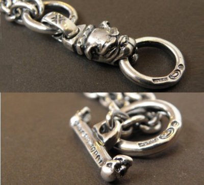 Photo3: Quarter Old Bulldog & 6Chain Necklace