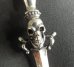 Photo7: Half Dagger With Skull With Half 2 Skulls & 7Chain Necklace