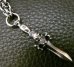 Photo8: Quarter Dagger With Skull 6Chain Necklace