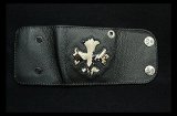 Short Cross Inlay Buffalo Half Wallet