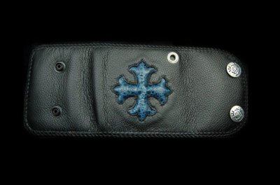 Photo1: Short Cross Inlay Buffalo Half Wallet