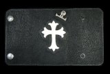 Stingray Cross Inlay Shark Long Wallet