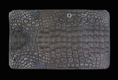 Photo1: Crocodile Head&HornBack Long Wallet