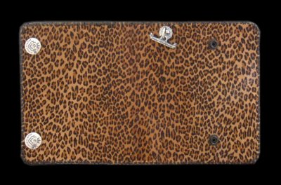 Photo1: Hair-On Medium Leopard Long Wallet