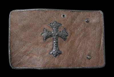 Photo1: Frog Traditional Cross Inlay Elephant Long Wallet