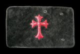 Lizard Traditional Cross Inlay Hippo Long Wallet