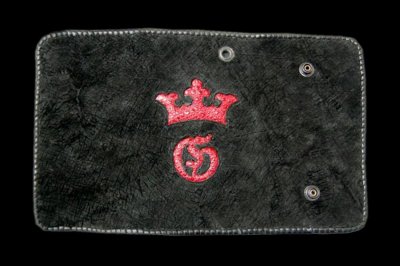 Photo1: Frog Traditional G&Crown Inlay Hippo Long Wallet