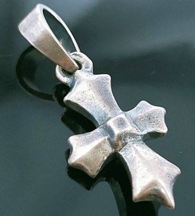 Photo4: Half Asymmetry Gothic Cross Pendant