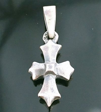 Photo2: Half Asymmetry Gothic Cross Pendant