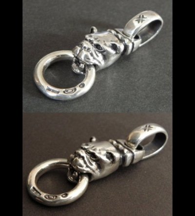 Photo2: Half Old Bulldog Pendant