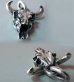 Photo3: Buffalo Skull Pendant (3)