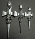 More Photo1: Half Single Skull Dagger Square Bottom & H.W.O Pendant