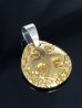 Photo15: Pure Gold Wrap 1/16 Constantine Cross Blob Pendant 