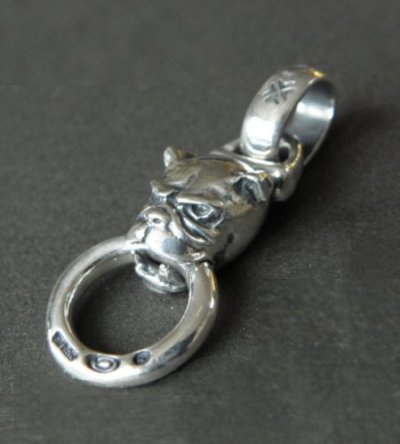 Photo2: Half Bulldog Pendant