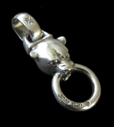 Photo1: Half Panther Pendant