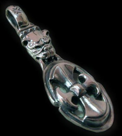 Photo1: Old Bulldog & Battle-Ax Pendant