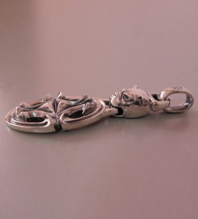 Photo5: Bulldog & Sculpted Oval Pendant