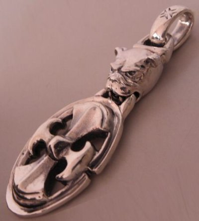 Photo2: Bulldog & Battle-Ax Pendant