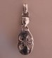 Photo4: Panther & Cross Oval On Skull Pendant (4)