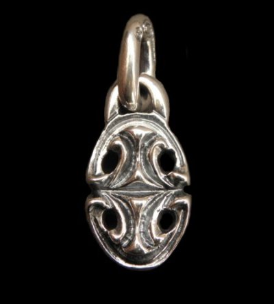 Photo1: Sculpted Oval Pendant