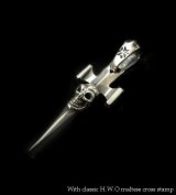 Quarter Single Skull Dagger Square Bottom & H.W.O Pendant