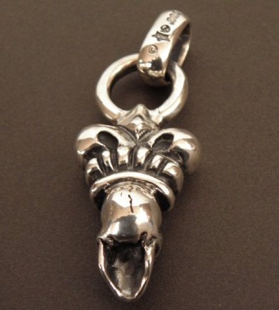 Photo2: Skull Large Crown With H.W.O Pendant