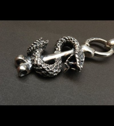 Photo3: Snake Bone With H.W.O Pendant