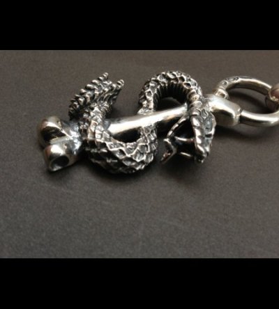 Photo2: Snake Bone With H.W.O Pendant