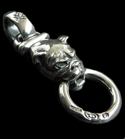 Photo1: Long Neck Bulldog Pendant