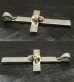 Photo4: 10k Skull On Plain Cross Pendant (Small) (4)