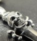 Photo2: One third Skull On Dagger Pendant With H.W.O (2)