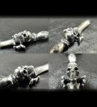 More Photo2: One third Skull On Dagger Pendant With H.W.O