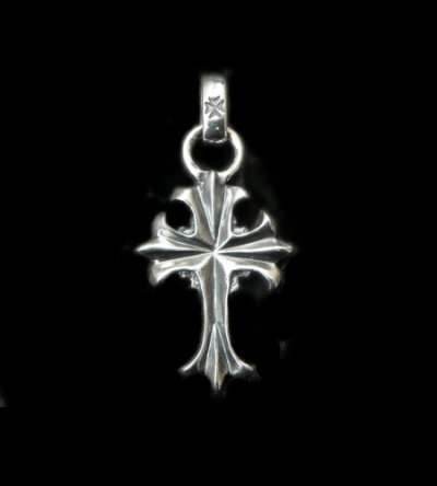 Photo1: 1/9 Grooved Cross Pendant