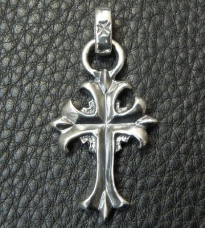 Photo2: 1/9 Grooved Cross Pendant