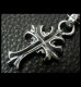 Photo4: 1/9 Grooved Cross Pendant