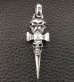 Photo19: Half Triple Skull Dagger Square Bottom & H.W.O Pendant