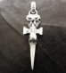 Photo18: Half Triple Skull Dagger Square Bottom & H.W.O Pendant