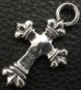 Photo3: One Eighth Long 4 Heart Crown Cross Pendant (3)