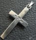 Photo3: Skull On Plain Cross Pendant [1/8 , 1/16]