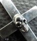 Photo7: Skull On Plain Cross Pendant [1/8 , 1/16]