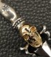 Photo7: Gold Skull On Dagger With H.W.O Pendant