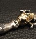 Photo19: Gold Skull On Dagger With H.W.O Pendant